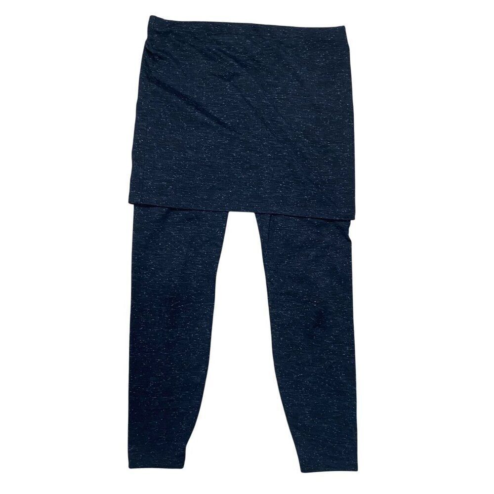 CAbi Space Dye Black Skirted M’ leggings Size Small - Picture 3 of 7